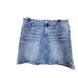 Wonder Nation Girls Jean Denim Mini Skirt XXL/2XG (18) Blue Casual Stretch